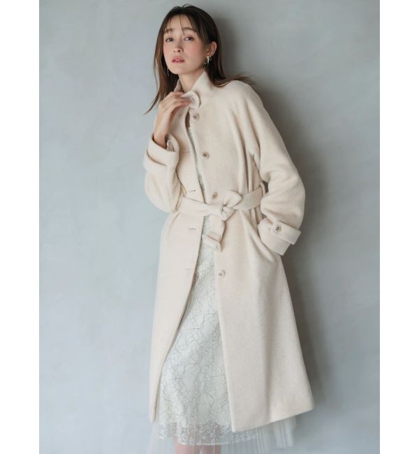 dazzlin「【藤井サチコラボ】スタンドウールライクコート」|その他|アイボリー