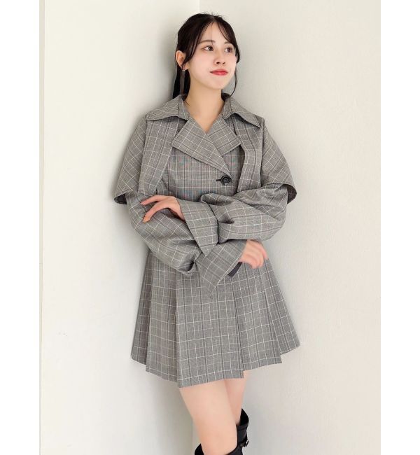 dazzlin「ケープショートトレンチジャケット」|トレンチコート|