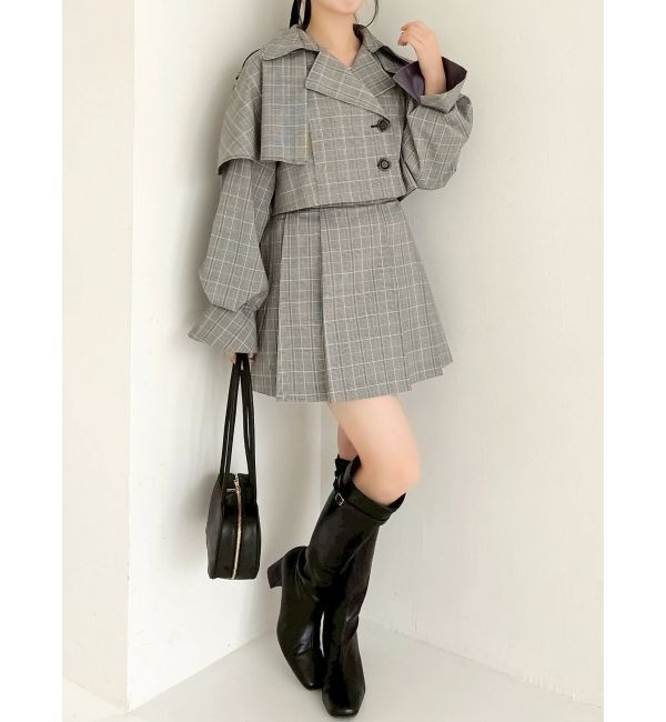 dazzlin「ケープショートトレンチジャケット」|トレンチコート|