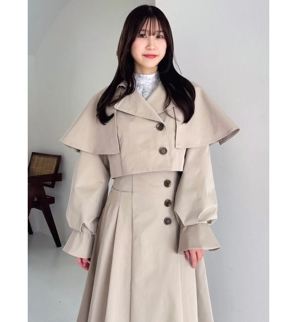 dazzlin「ケープショートトレンチジャケット」|トレンチコート|
