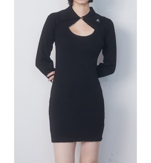 EMODA「ボレロレイヤードニットワンピース」|ワンピース|