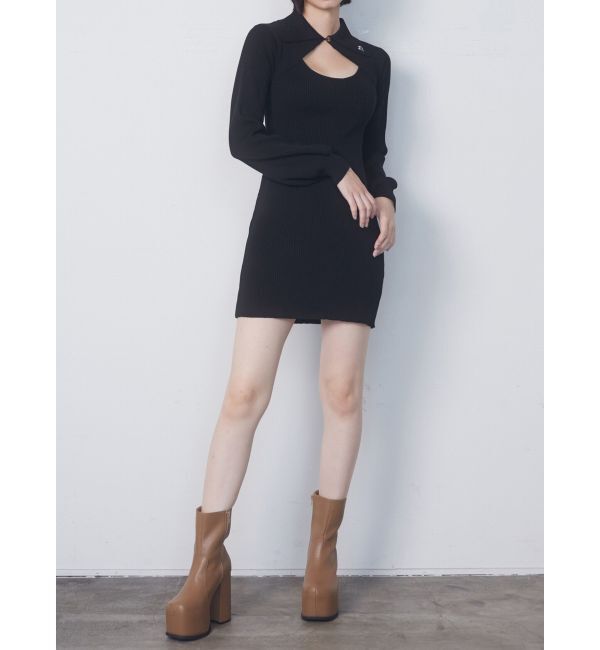 EMODA「ボレロレイヤードニットワンピース」|ワンピース|