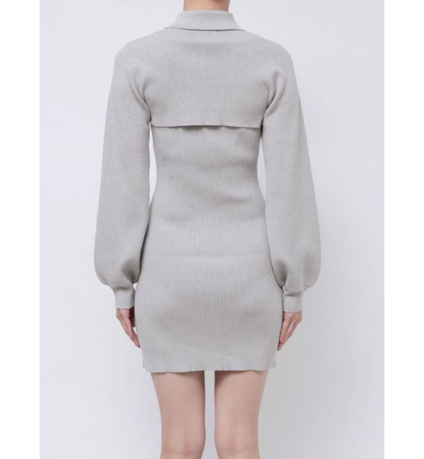 EMODA「ボレロレイヤードニットワンピース」|ワンピース|