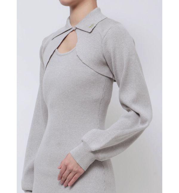 EMODA「ボレロレイヤードニットワンピース」|ワンピース|