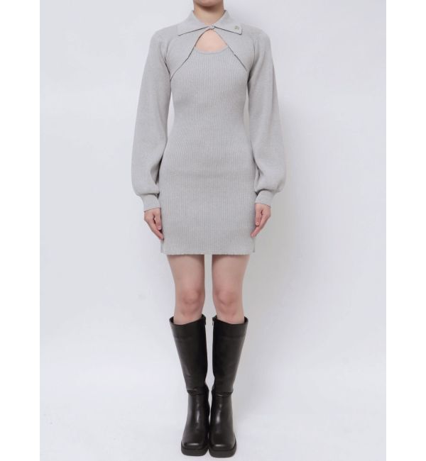 EMODA「ボレロレイヤードニットワンピース」|ワンピース|