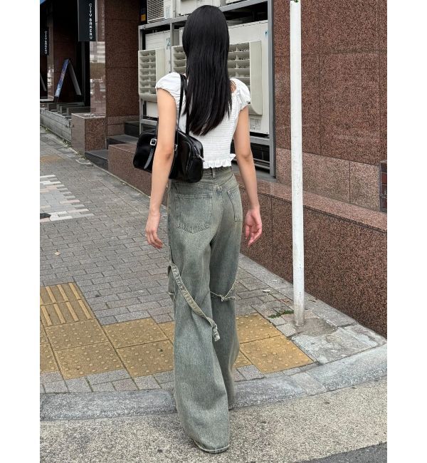 EMODA「カーゴベルトルーズジーンズ」|デニム|