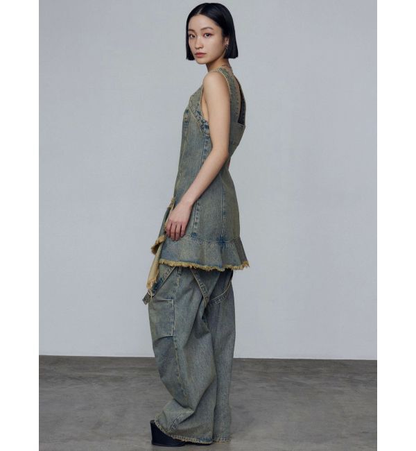 EMODA「カーゴベルトルーズジーンズ」|デニム|