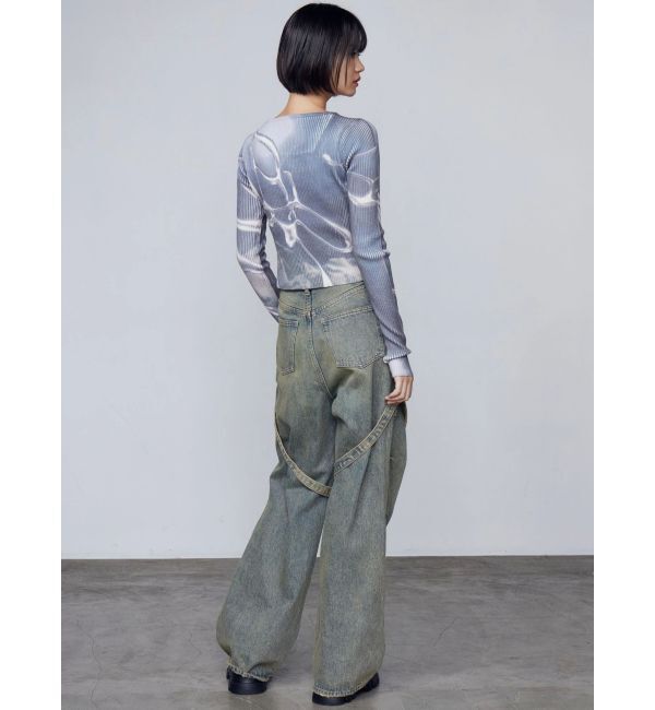 EMODA「カーゴベルトルーズジーンズ」|デニム|