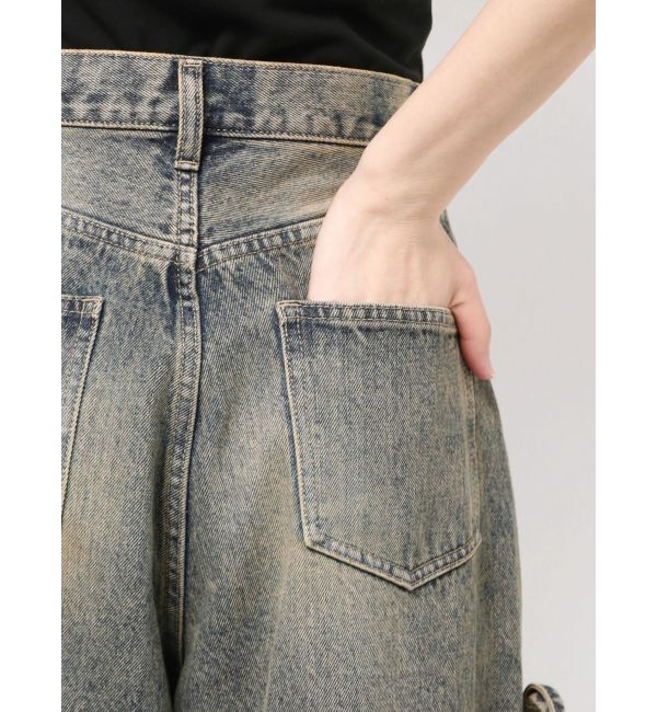 EMODA「カットアウトルーズジーンズ」|デニム|