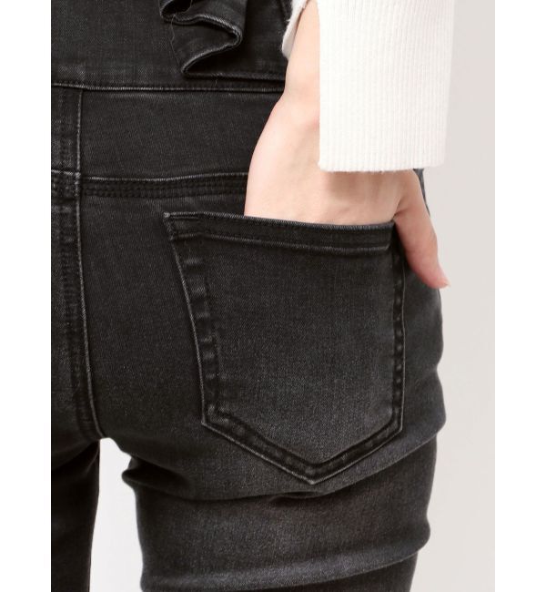 EMODA「バックリボンフレアハイウエストパギンス」|デニム|