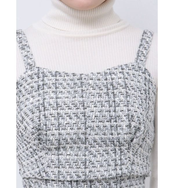 MERCURYDUO「オリジナルツイードビスチェ【セットアップ着用可】」|シャツ・ブラウス|