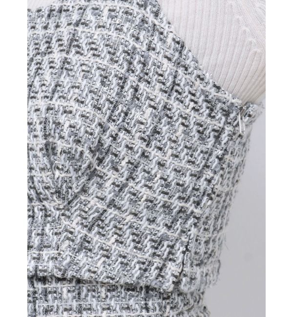 MERCURYDUO「オリジナルツイードビスチェ【セットアップ着用可】」|シャツ・ブラウス|