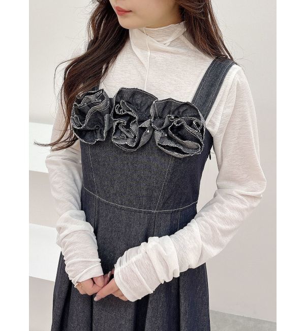 MERCURYDUO「ハイネックシアートップス」|Tシャツ・カットソー|アイボリー