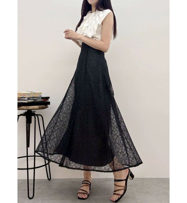 MERCURYDUO「レースフレアコルセットスカート」|スカート|