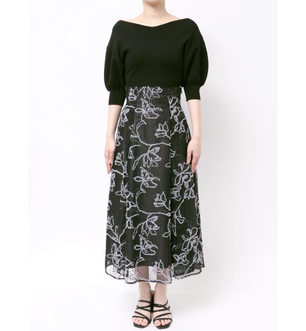 MERCURYDUO「エンブロイダリースカート」|スカート|