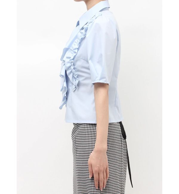 MERCURYDUO「ギャザーフリルシャツ」|シャツ・ブラウス|