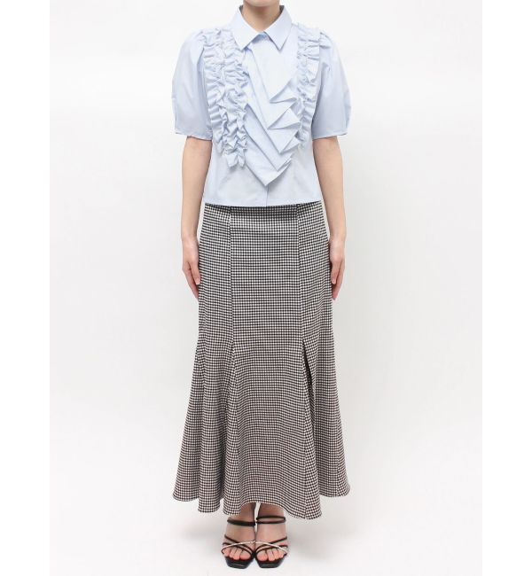 MERCURYDUO「ギャザーフリルシャツ」|シャツ・ブラウス|