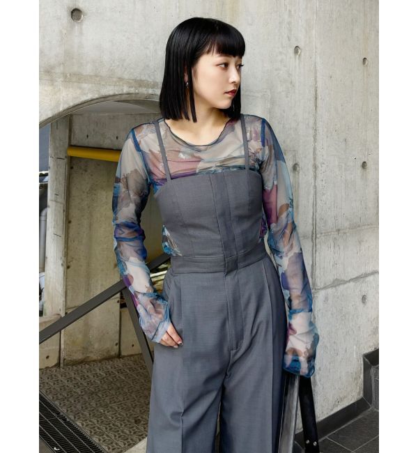 MURUA「サイドカットロンパース」|オールインワン|