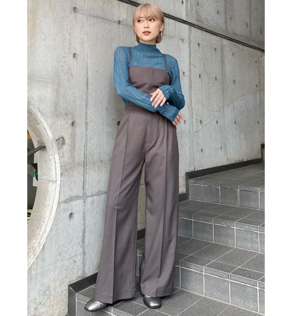 MURUA「サイドカットロンパース」|オールインワン|