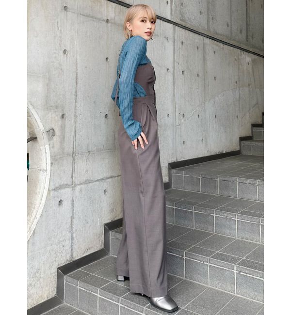 MURUA「サイドカットロンパース」|オールインワン|