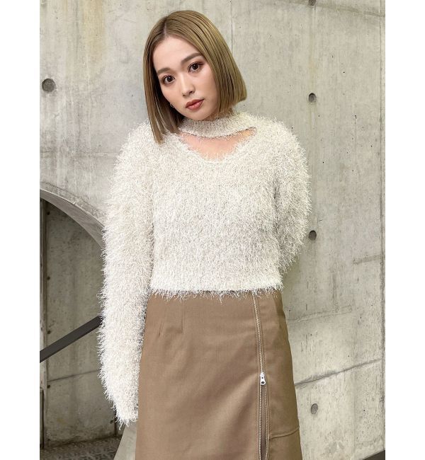 MURUA「フェザーチョーカーニット」|ニット・セーター|