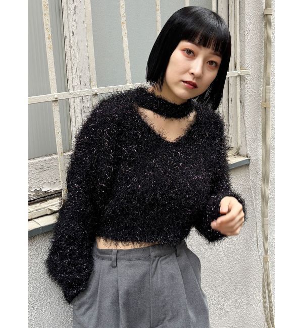 MURUA「フェザーチョーカーニット」|ニット・セーター|