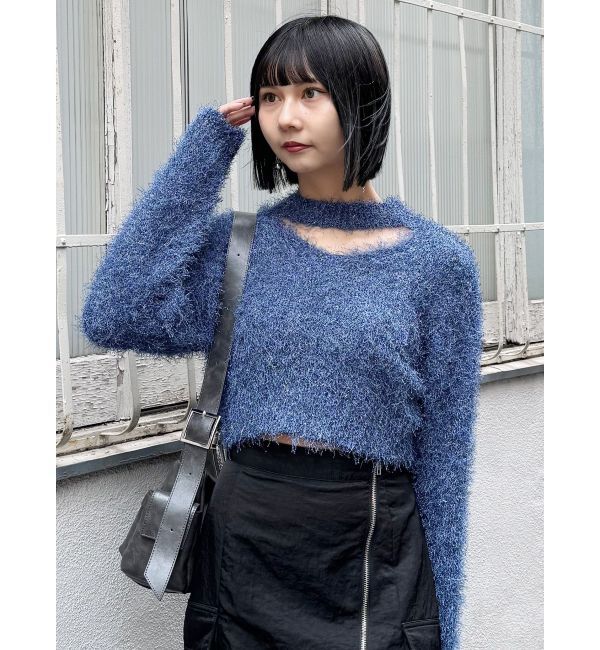 MURUA「フェザーチョーカーニット」|ニット・セーター|