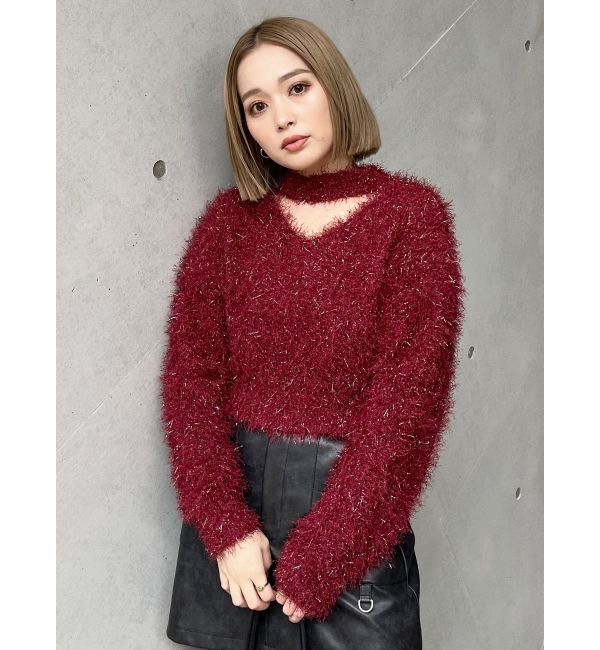 MURUA「フェザーチョーカーニット」|ニット・セーター|