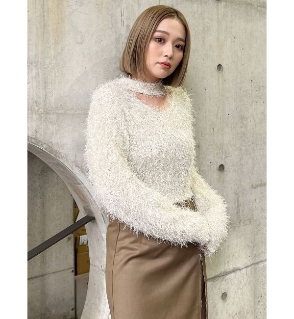 MURUA「フェザーチョーカーニット」|ニット・セーター|