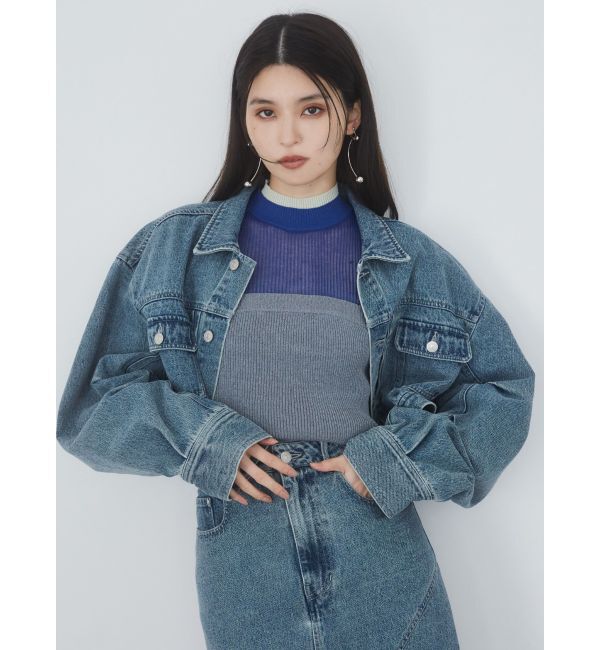 MURUA「ショートデニムジャケット【セットアップ着用可】」|デニムジャケット|