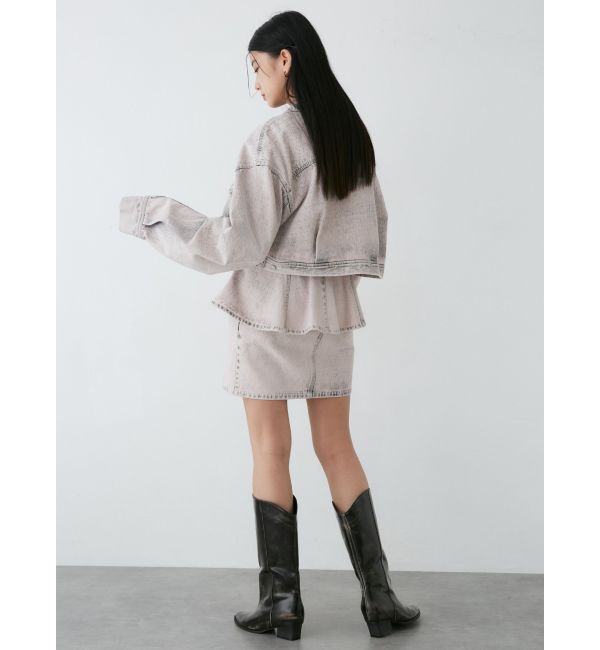 MURUA「ショートデニムジャケット【セットアップ着用可】」|デニムジャケット|