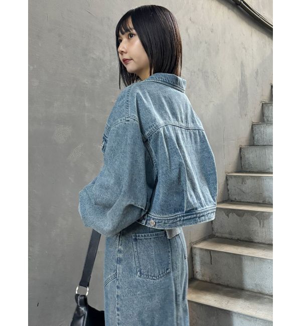 MURUA「ショートデニムジャケット【セットアップ着用可】」|デニムジャケット|