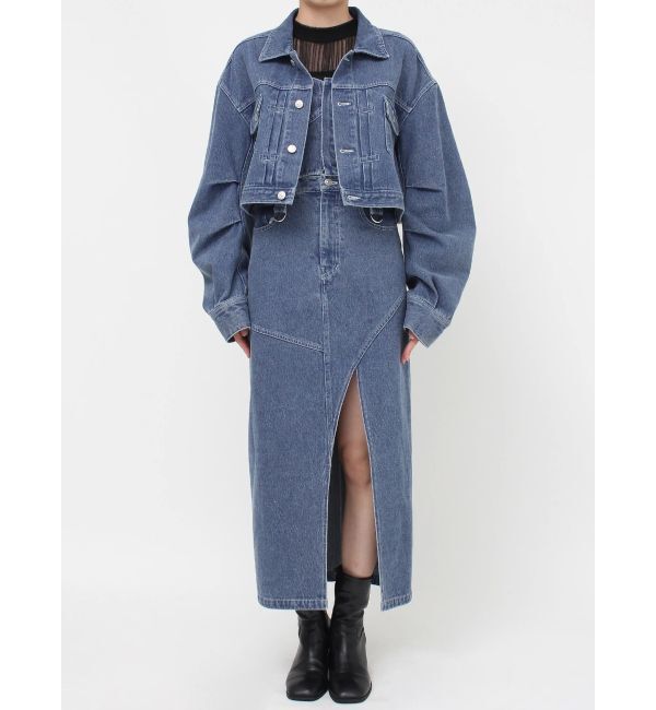 MURUA「ショートデニムジャケット【セットアップ着用可】」|デニムジャケット|