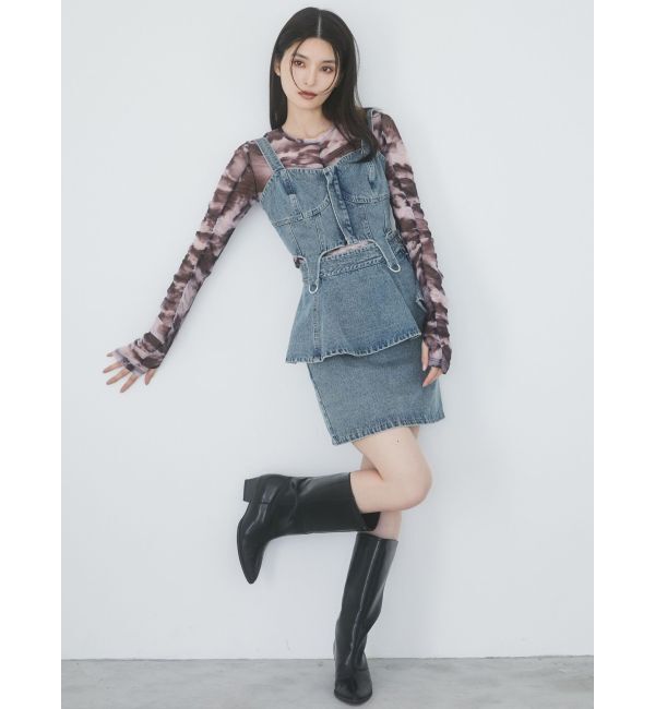 MURUA「ワイドシャフトポインテッドブーツ」|ロングブーツ|