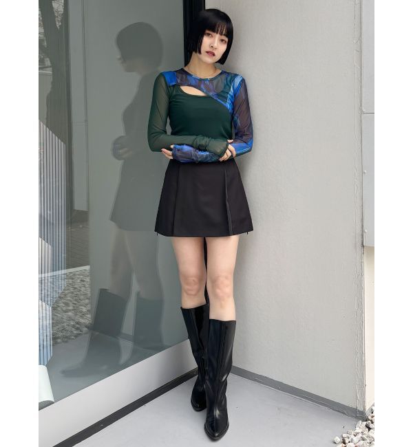 MURUA「ワイドシャフトポインテッドブーツ」|ロングブーツ|