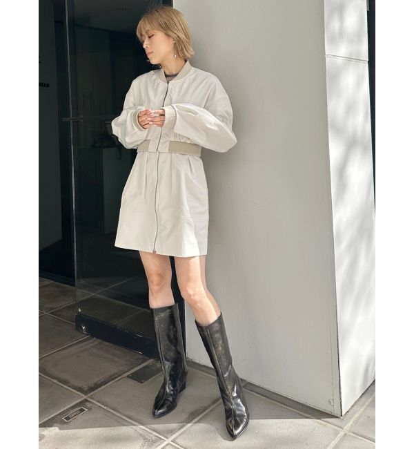 MURUA「ワイドシャフトポインテッドブーツ」|ロングブーツ|