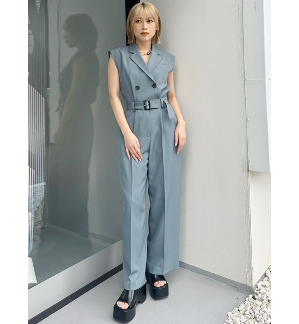 MURUA「テーラードノースリオールインワン」|オールインワン|