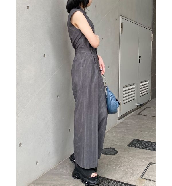 MURUA「テーラードノースリオールインワン」|オールインワン|