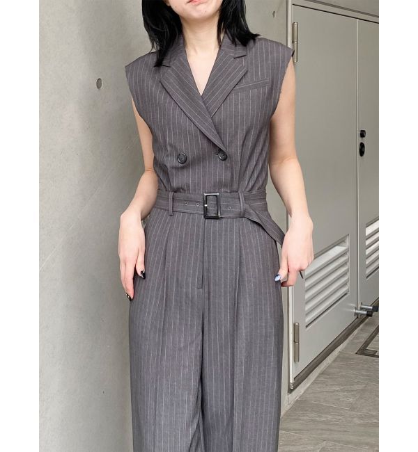 MURUA「テーラードノースリオールインワン」|オールインワン|