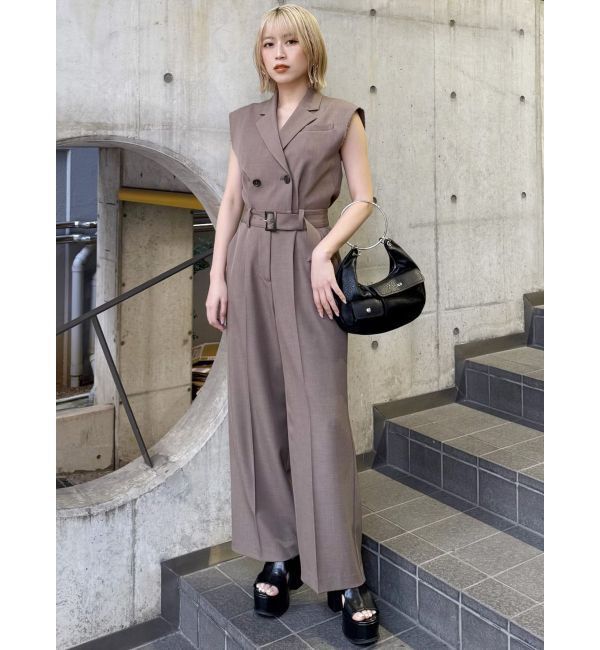 MURUA「テーラードノースリオールインワン」|オールインワン|