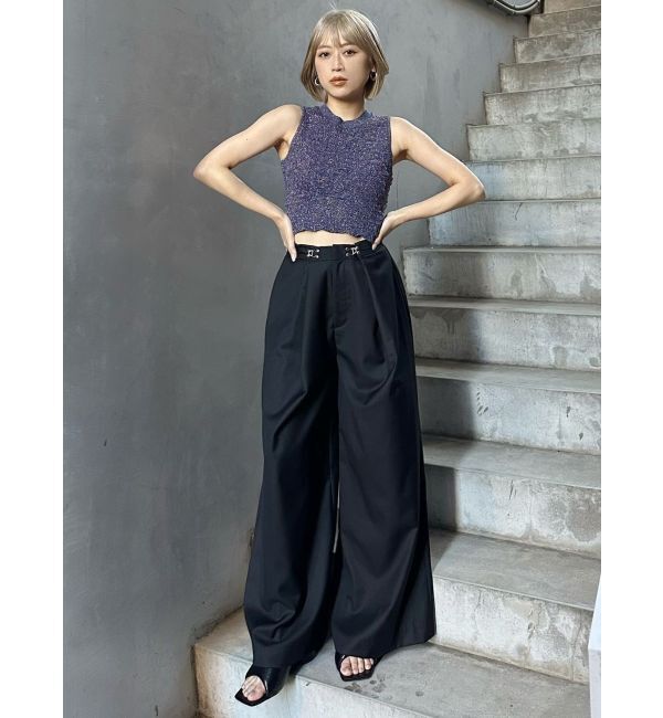 MURUA「メタリックパフミュール」|パンプス|