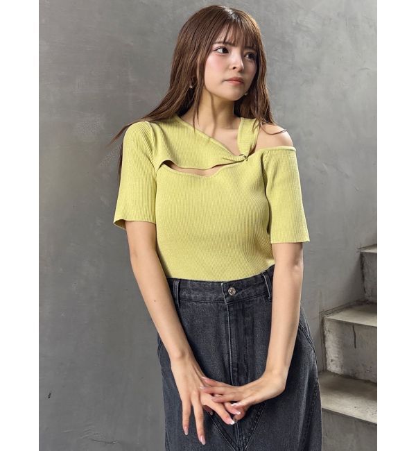 MURUA「リングスルーアシメニット」|ニット・セーター|