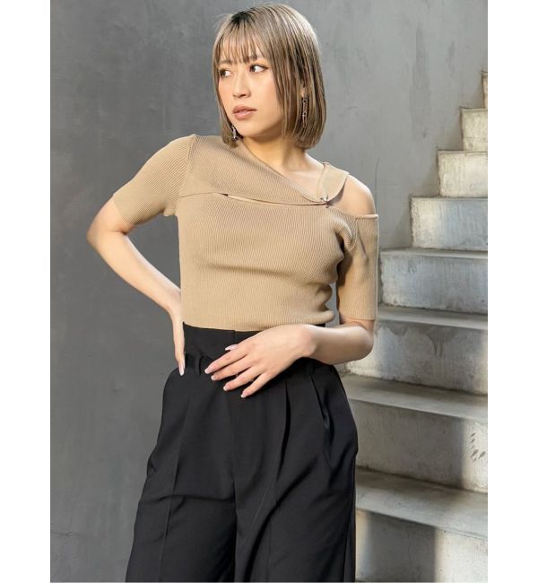 MURUA「リングスルーアシメニット」|ニット・セーター|