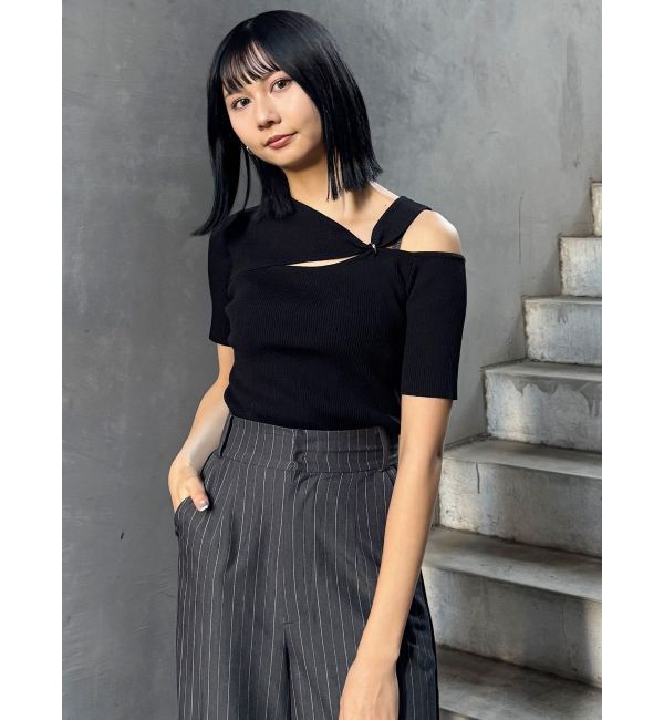 MURUA「リングスルーアシメニット」|ニット・セーター|