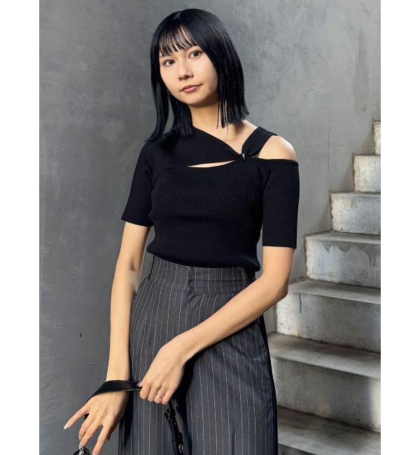 MURUA「リングスルーアシメニット」|ニット・セーター|