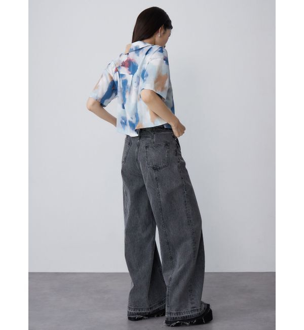 MURUA「パターンクロップドシャツ【WEB限定】」|シャツ・ブラウス|