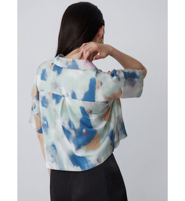 MURUA「パターンクロップドシャツ【WEB限定】」|シャツ・ブラウス|