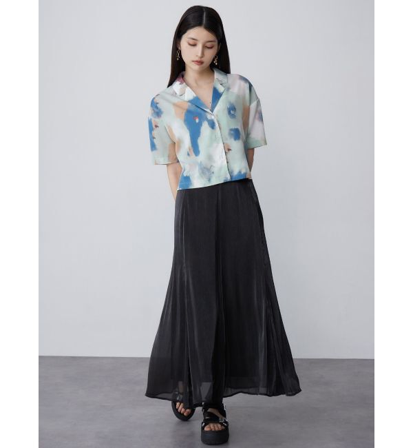 MURUA「パターンクロップドシャツ【WEB限定】」|シャツ・ブラウス|