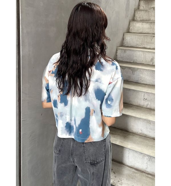 MURUA「パターンクロップドシャツ【WEB限定】」|シャツ・ブラウス|