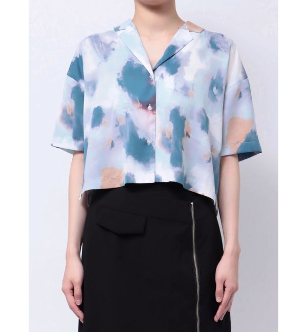 MURUA「パターンクロップドシャツ【WEB限定】」|シャツ・ブラウス|